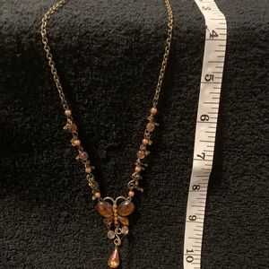 Beaded butterfly necklace